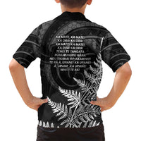 New Zealand Black Fern 7s Family Matching Off Shoulder Maxi Dress and Hawaiian Shirt History World Cup Sevens LT9 - Polynesian Pride