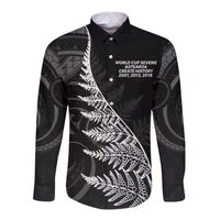 New Zealand Black Fern 7s Long Sleeve Button Shirt History World Cup Sevens