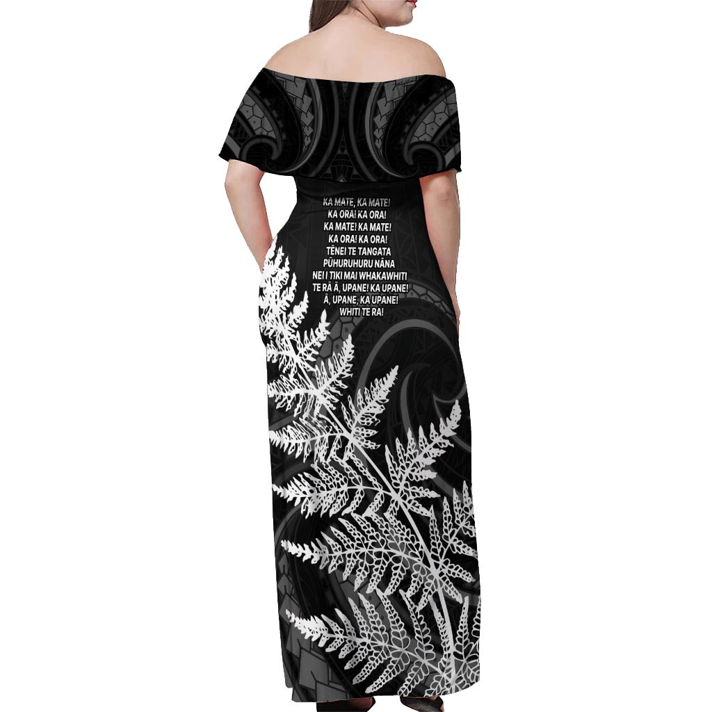 New Zealand Black Fern 7s Off Shoulder Maxi Dress History World Cup Sevens