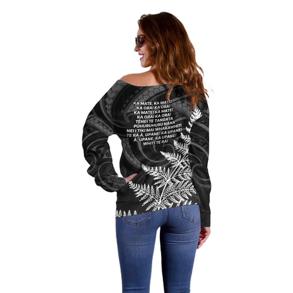 New Zealand Black Fern 7s Off Shoulder Sweater History World Cup Sevens
