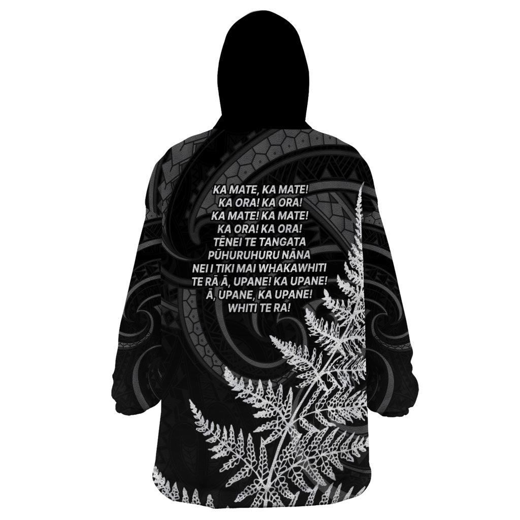 New Zealand Black Fern 7s Wearable Blanket Hoodie History World Cup Sevens