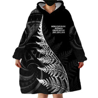 New Zealand Black Fern 7s Wearable Blanket Hoodie History World Cup Sevens