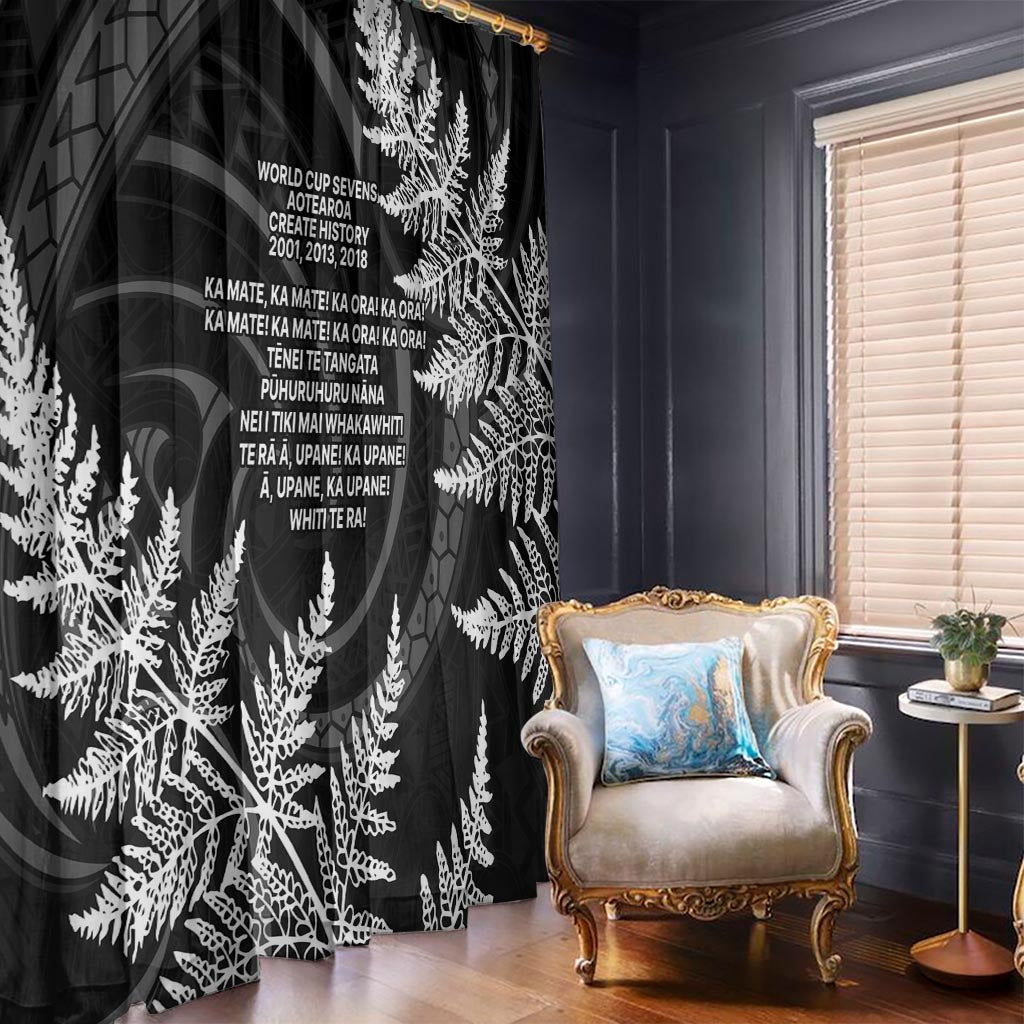 New Zealand Black Fern 7s Window Curtain History World Cup Sevens