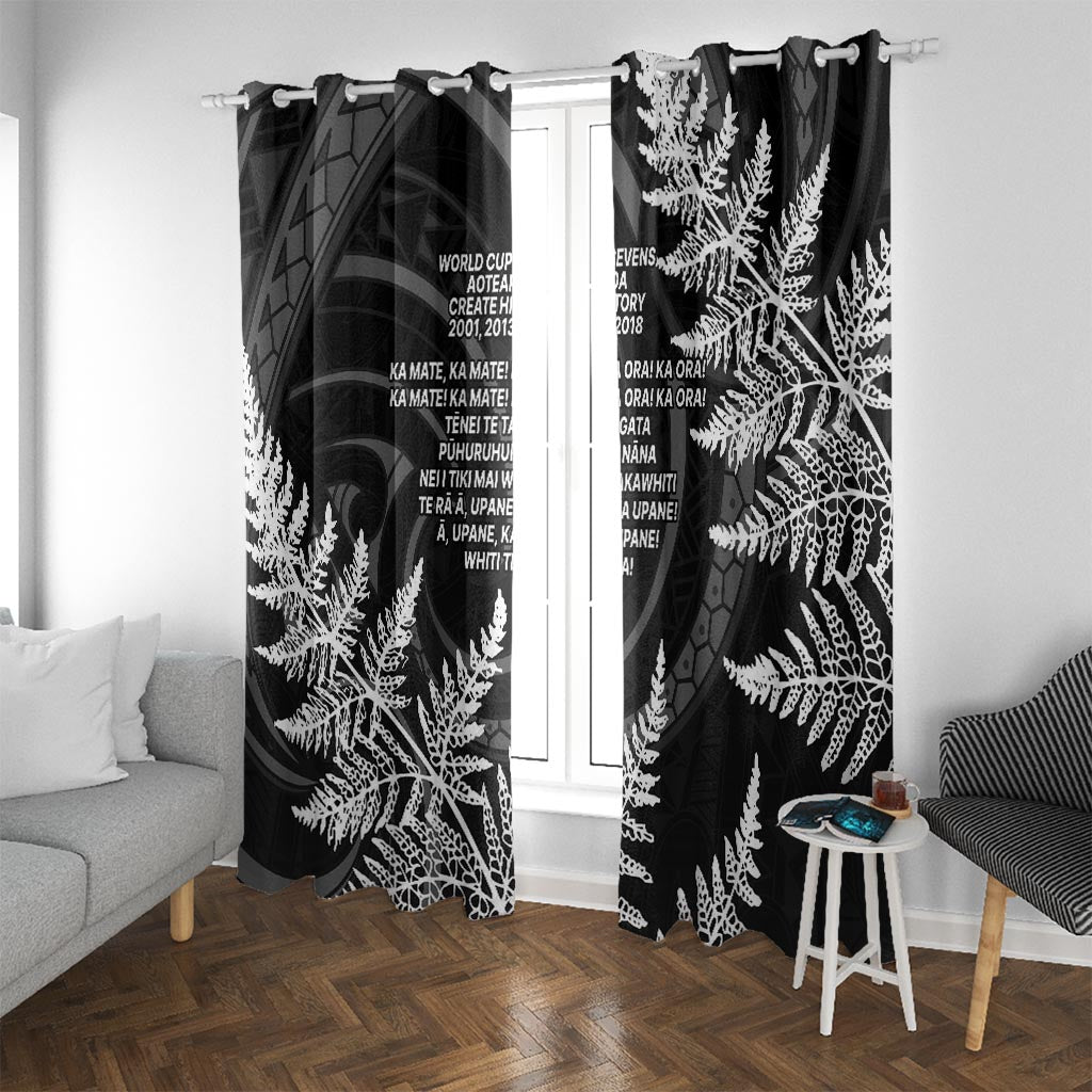 New Zealand Black Fern 7s Window Curtain History World Cup Sevens