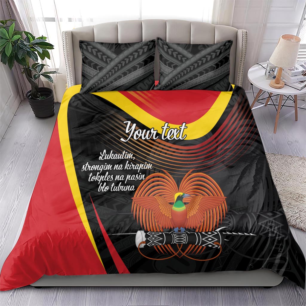 Personalised Papua Niugini Tok Pisin Wik Bedding Set LT9 - Polynesian Pride