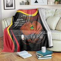 Personalised Papua Niugini Tok Pisin Wik Blanket LT9 Red - Polynesian Pride