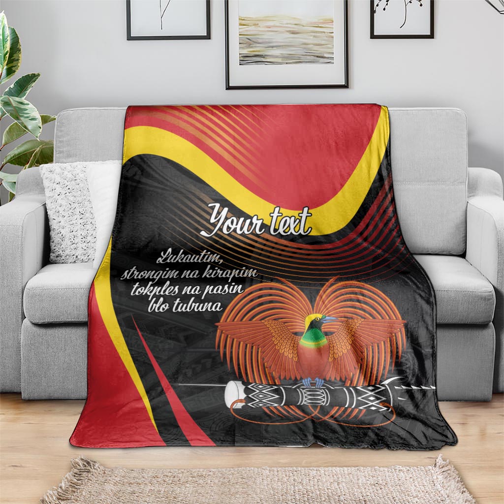 Personalised Papua Niugini Tok Pisin Wik Blanket LT9 - Polynesian Pride