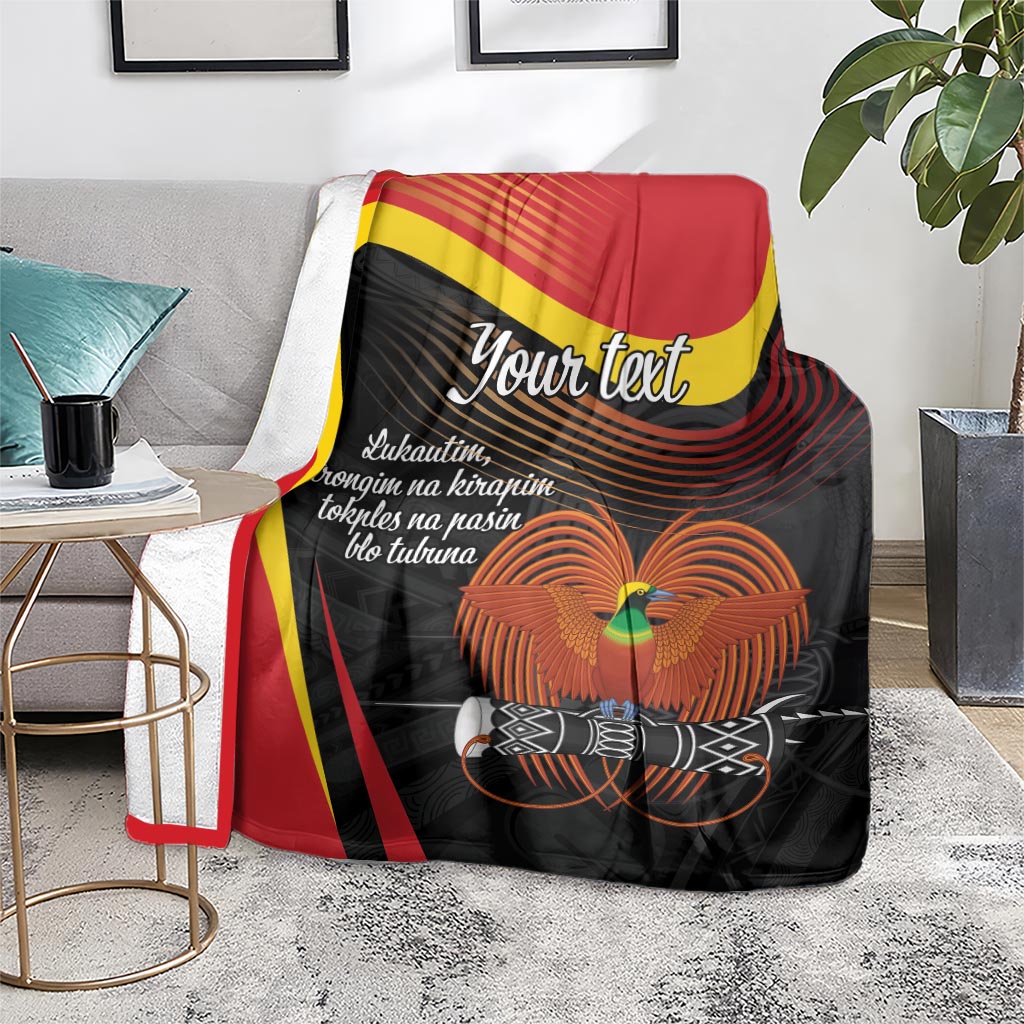 Personalised Papua Niugini Tok Pisin Wik Blanket LT9 - Polynesian Pride