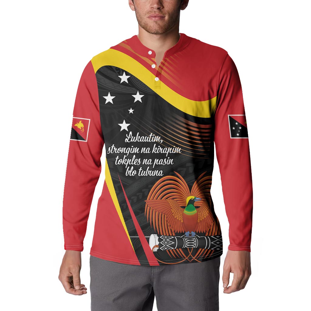 Personalised Papua Niugini Tok Pisin Wik Button Sweatshirt LT9 - Polynesian Pride