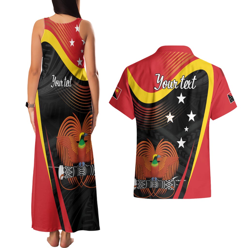 Personalised Papua Niugini Tok Pisin Wik Couples Matching Tank Maxi Dress and Hawaiian Shirt LT9 - Polynesian Pride