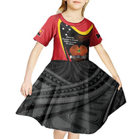 Personalised Papua Niugini Tok Pisin Wik Kid Short Sleeve Dress LT9 - Polynesian Pride