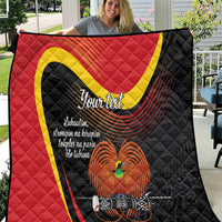 Personalised Papua Niugini Tok Pisin Wik Quilt LT9 Red - Polynesian Pride