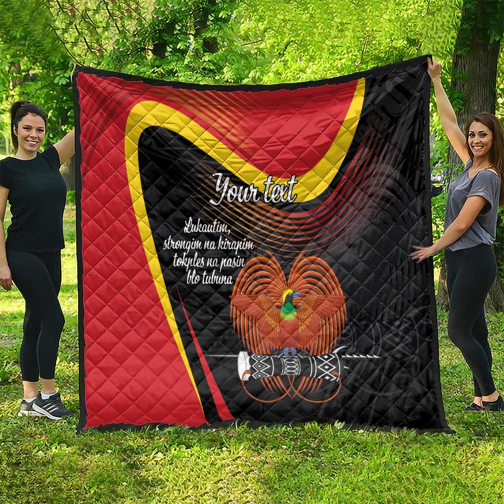 Personalised Papua Niugini Tok Pisin Wik Quilt LT9 - Polynesian Pride