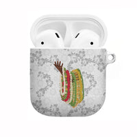 Hawaii Lei Kamehameha AirPods Case Ke'oke'o Seamless Pattern Hibiscus Flower