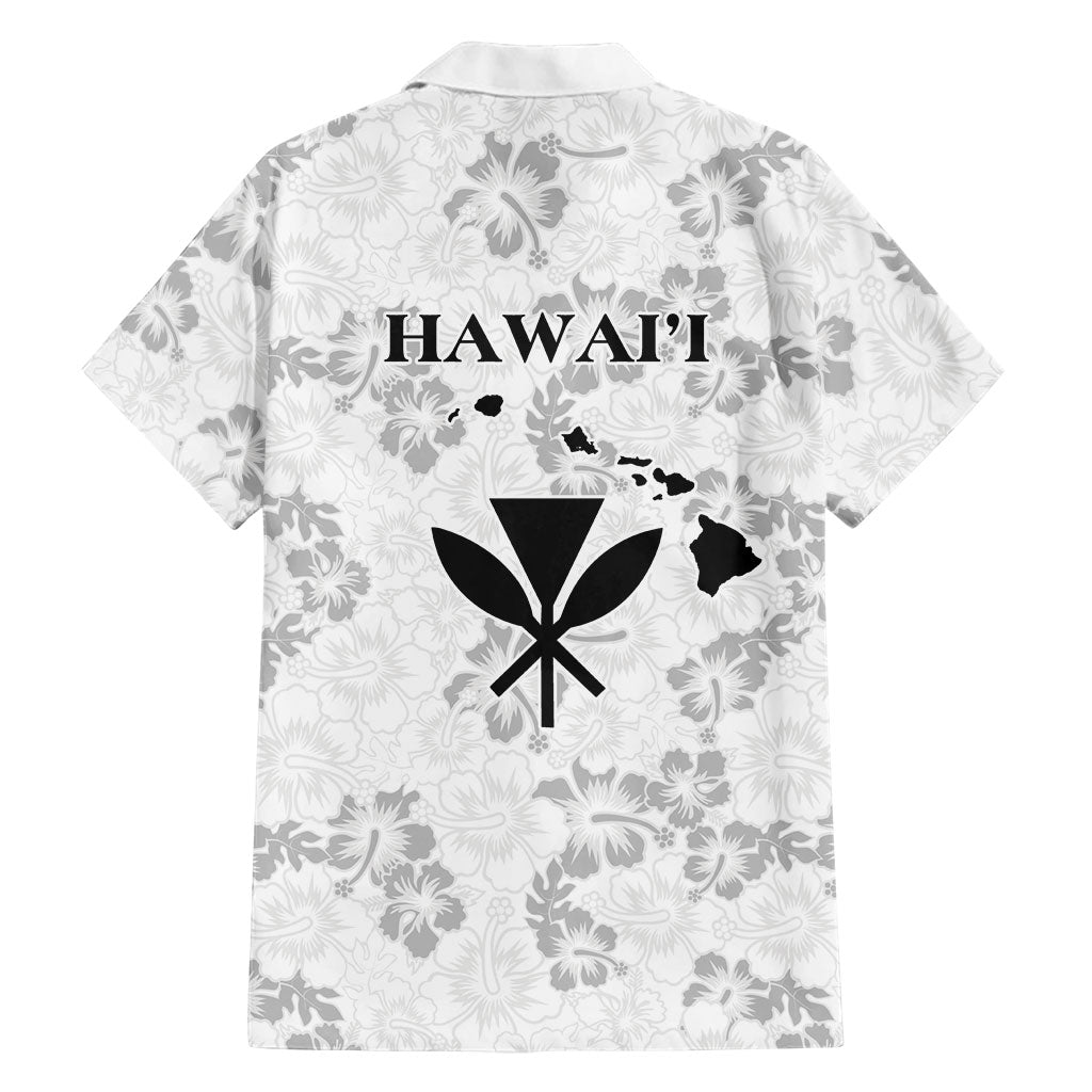 Hawaii Lei Kamehameha Family Matching Summer Maxi Dress and Hawaiian Shirt Ke'oke'o Seamless Pattern Hibiscus Flower LT9 - Polynesian Pride