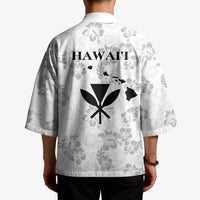 Hawaii Lei Kamehameha Kimono Ke'oke'o Seamless Pattern Hibiscus Flower LT9 - Polynesian Pride