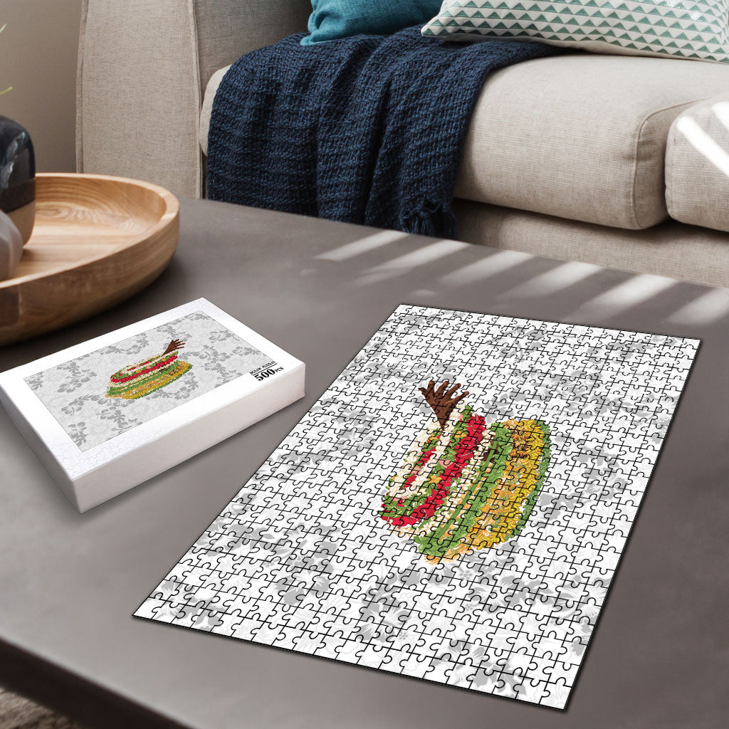Hawaii Lei Kamehameha Puzzle Ke'oke'o Seamless Pattern Hibiscus Flower LT9 - Polynesian Pride