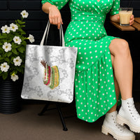 Hawaii Lei Kamehameha Tote Bag Ke'oke'o Seamless Pattern Hibiscus Flower