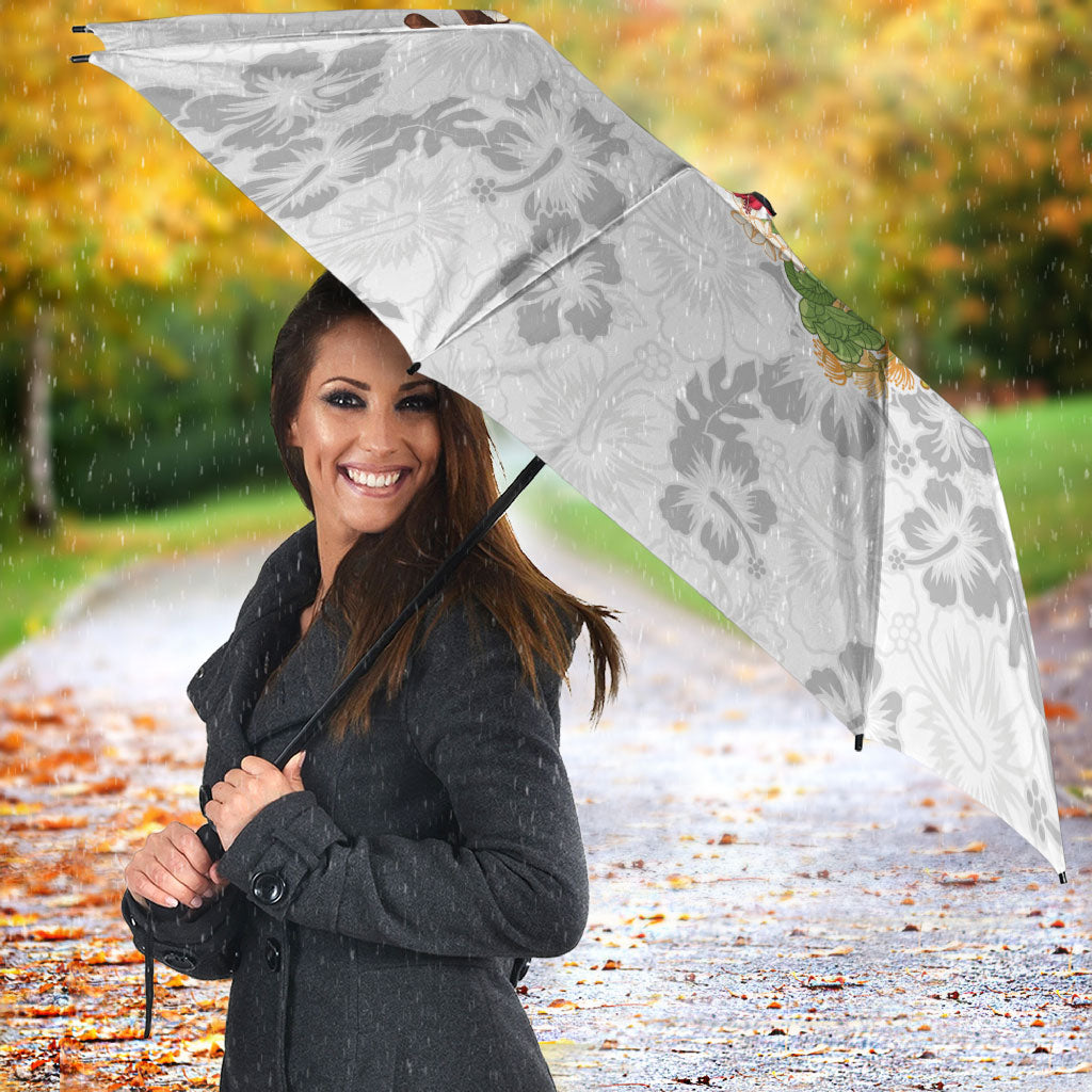 Hawaii Lei Kamehameha Umbrella Ke'oke'o Seamless Pattern Hibiscus Flower
