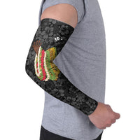 Hawaii Lei Kamehameha Arm Sleeves Ele'ele Seamless Pattern Hibiscus Flower