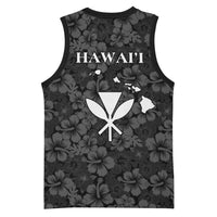 Hawaii Lei Kamehameha Basketball Jersey Ele'ele Seamless Pattern Hibiscus Flower LT9 - Polynesian Pride
