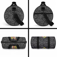 Hawaii Lei Kamehameha Duffle Bag Ele'ele Seamless Pattern Hibiscus Flower LT9 - Polynesian Pride