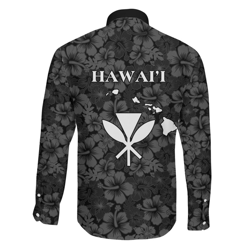 Hawaii Lei Kamehameha Family Matching Off Shoulder Maxi Dress and Hawaiian Shirt Ele'ele Seamless Pattern Hibiscus Flower LT9 - Polynesian Pride