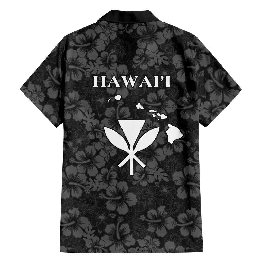 Hawaii Lei Kamehameha Family Matching Summer Maxi Dress and Hawaiian Shirt Ele'ele Seamless Pattern Hibiscus Flower LT9 - Polynesian Pride