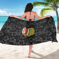 Hawaii Lei Kamehameha Sarong Ele'ele Seamless Pattern Hibiscus Flower