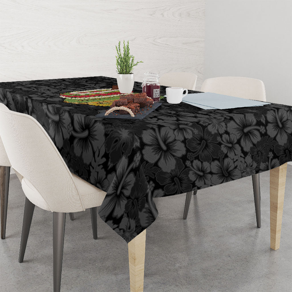 Hawaii Lei Kamehameha Tablecloth Ele'ele Seamless Pattern Hibiscus Flower