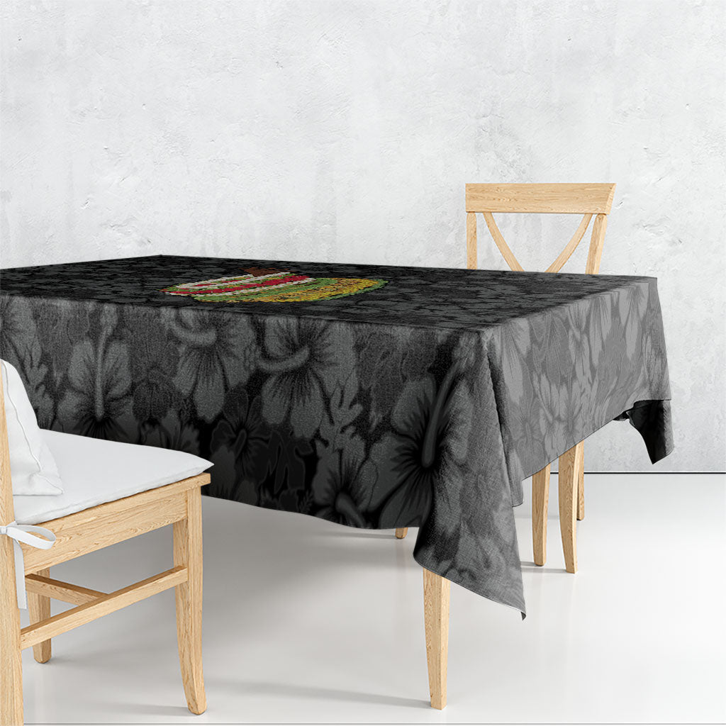 Hawaii Lei Kamehameha Tablecloth Ele'ele Seamless Pattern Hibiscus Flower