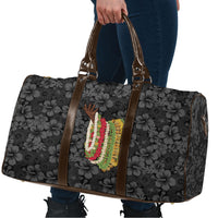 Hawaii Lei Kamehameha Travel Bag Ele'ele Seamless Pattern Hibiscus Flower LT9 - Polynesian Pride