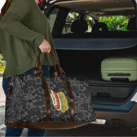 Hawaii Lei Kamehameha Travel Bag Ele'ele Seamless Pattern Hibiscus Flower LT9 - Polynesian Pride