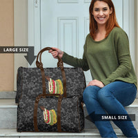 Hawaii Lei Kamehameha Travel Bag Ele'ele Seamless Pattern Hibiscus Flower LT9 - Polynesian Pride
