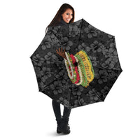 Hawaii Lei Kamehameha Umbrella Ele'ele Seamless Pattern Hibiscus Flower