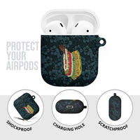 Hawaii Lei Kamehameha AirPods Case Uliuli Seamless Pattern Hibiscus Flower