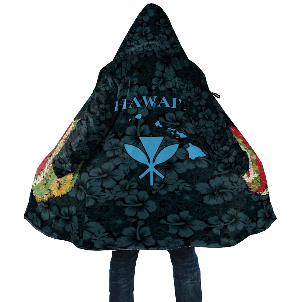 Hawaii Lei Kamehameha Cloak Uliuli Seamless Pattern Hibiscus Flower