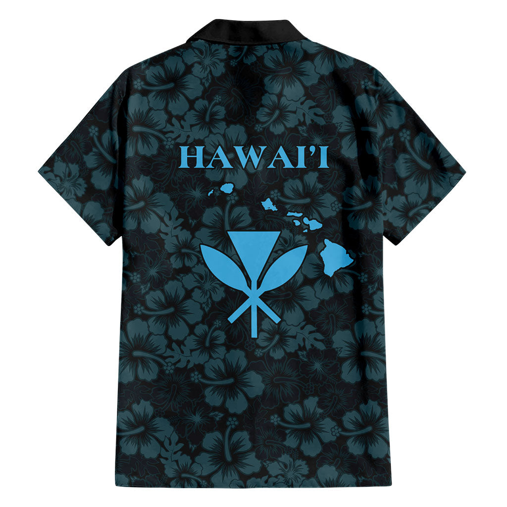 Hawaii Lei Kamehameha Family Matching Off Shoulder Maxi Dress and Hawaiian Shirt Uliuli Seamless Pattern Hibiscus Flower LT9 - Polynesian Pride