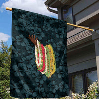 Hawaii Lei Kamehameha Garden Flag Uliuli Seamless Pattern Hibiscus Flower LT9 - Polynesian Pride