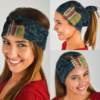 Hawaii Lei Kamehameha Neck Gaiter Uliuli Seamless Pattern Hibiscus Flower