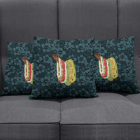 Hawaii Lei Kamehameha Pillow Cover Uliuli Seamless Pattern Hibiscus Flower LT9 - Polynesian Pride