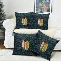 Hawaii Lei Kamehameha Pillow Cover Uliuli Seamless Pattern Hibiscus Flower LT9 - Polynesian Pride