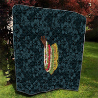 Hawaii Lei Kamehameha Quilt Uliuli Seamless Pattern Hibiscus Flower