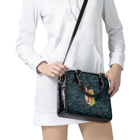 Hawaii Lei Kamehameha Shoulder Handbag Uliuli Seamless Pattern Hibiscus Flower