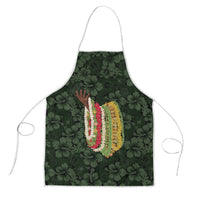 Hawaii Lei Kamehameha Apron Oma'oma'o Seamless Pattern Hibiscus Flower