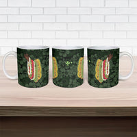 Hawaii Lei Kamehameha Ceramic Mug Oma'oma'o Seamless Pattern Hibiscus Flower LT9 - Polynesian Pride