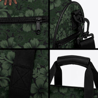 Hawaii Lei Kamehameha Duffle Bag Oma'oma'o Seamless Pattern Hibiscus Flower LT9 - Polynesian Pride