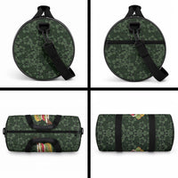 Hawaii Lei Kamehameha Duffle Bag Oma'oma'o Seamless Pattern Hibiscus Flower LT9 - Polynesian Pride