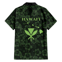 Hawaii Lei Kamehameha Family Matching Tank Maxi Dress and Hawaiian Shirt Oma'oma'o Seamless Pattern Hibiscus Flower LT9 - Polynesian Pride