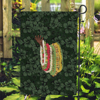Hawaii Lei Kamehameha Garden Flag Oma'oma'o Seamless Pattern Hibiscus Flower